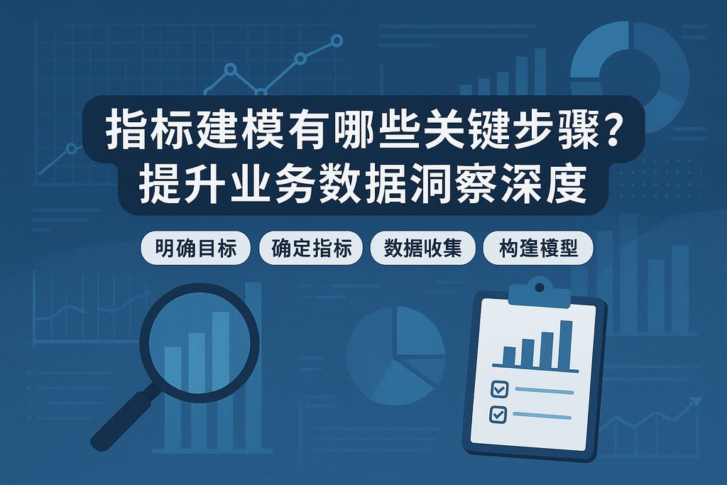 指标建模有哪些关键步骤？提升业务数据洞察深度