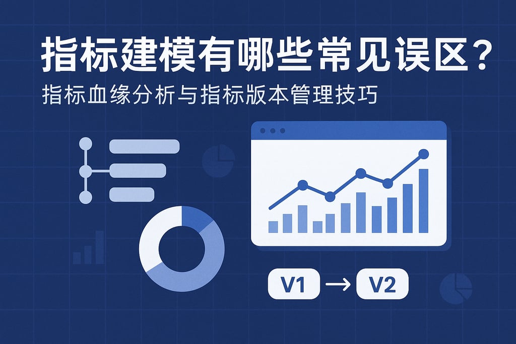 指标建模有哪些常见误区？指标血缘分析与指标版本管理技巧