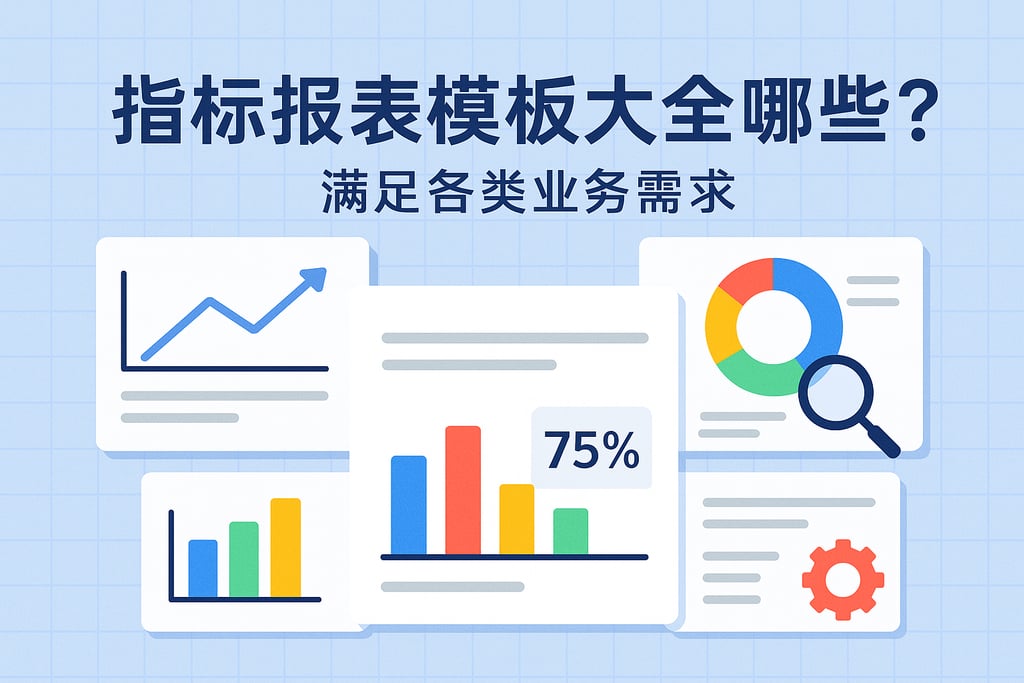 指标报表模板大全有哪些？满足各类业务需求