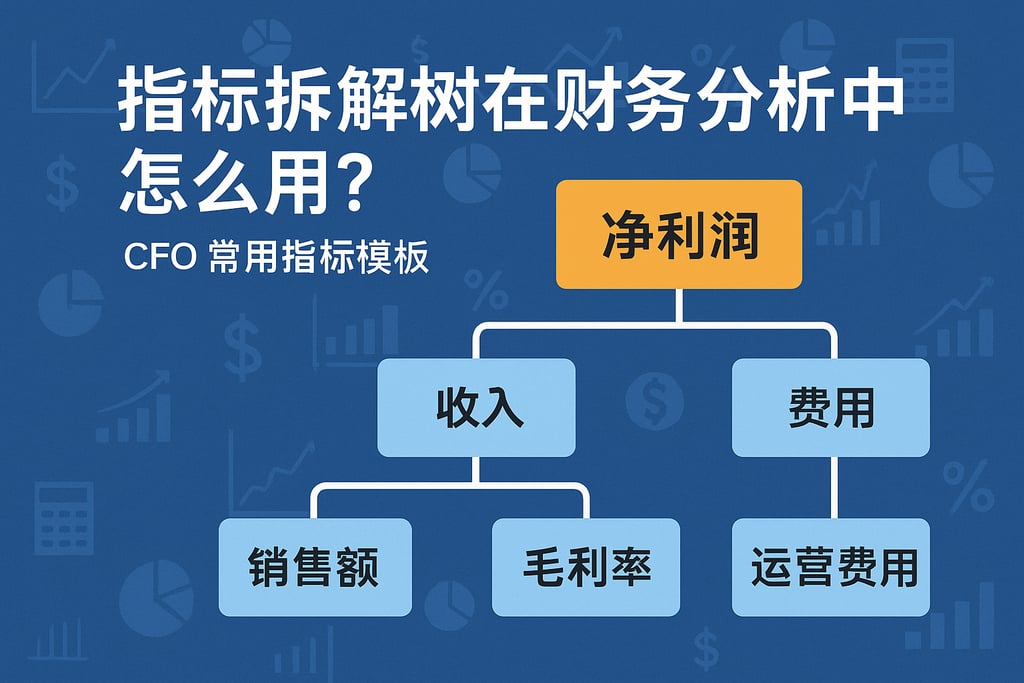 指标拆解树在财务分析中怎么用？CFO常用指标模板