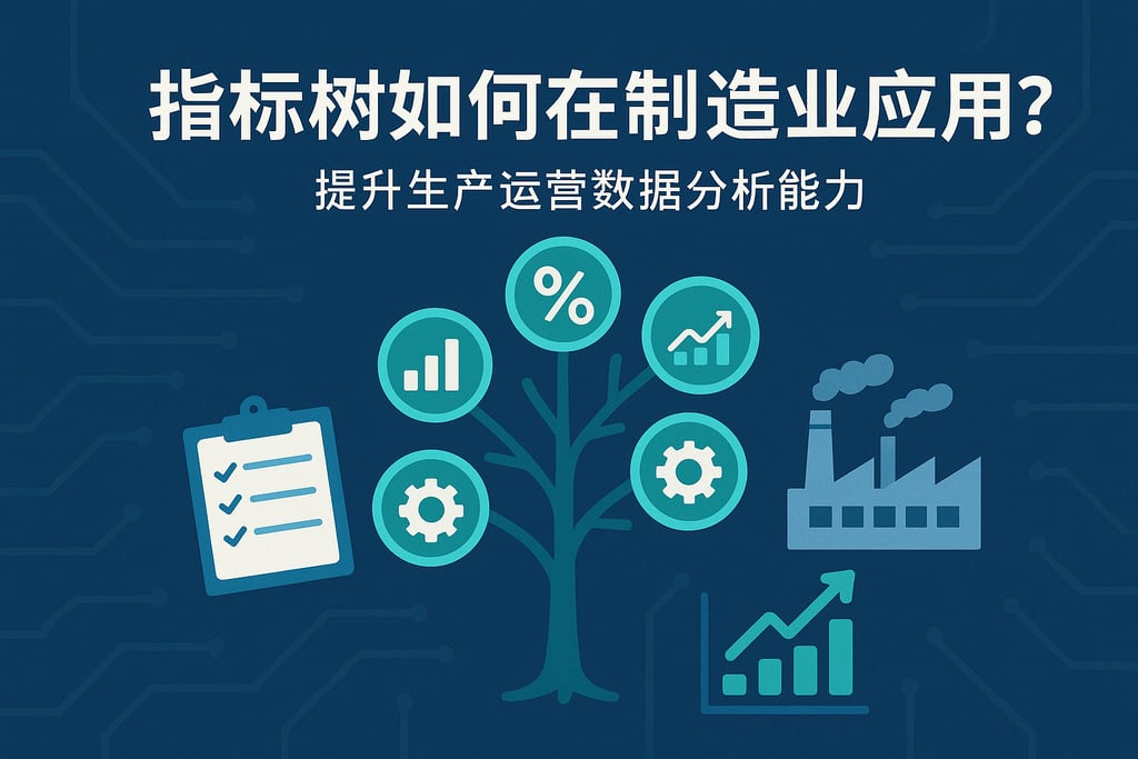 指标树在制造业如何应用？提升生产运营数据分析能力