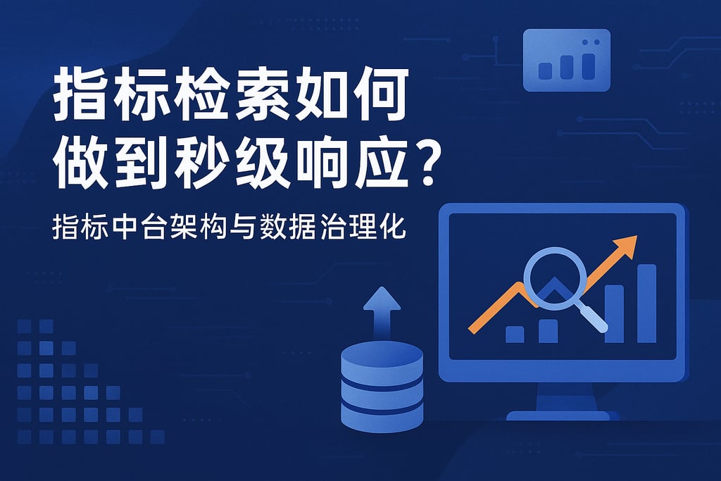 指标检索如何做到秒级响应？指标中台架构与数据治理优化