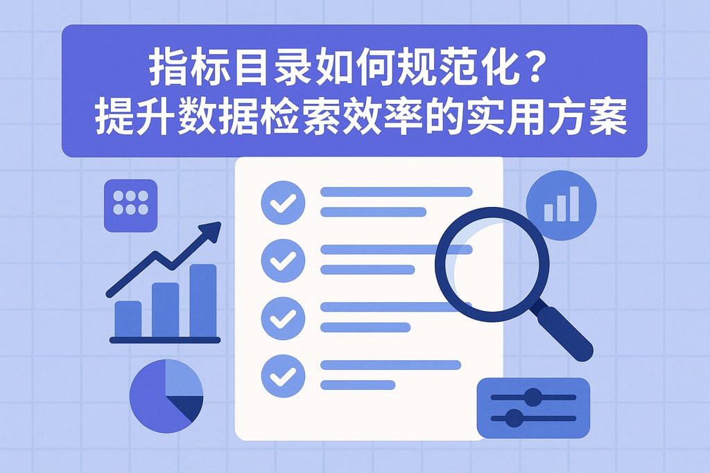 指标目录如何规范化？提升数据检索效率的实用方案