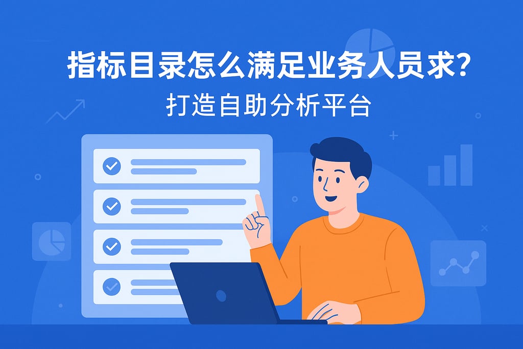 指标目录怎么满足业务人员需求？打造自助分析平台