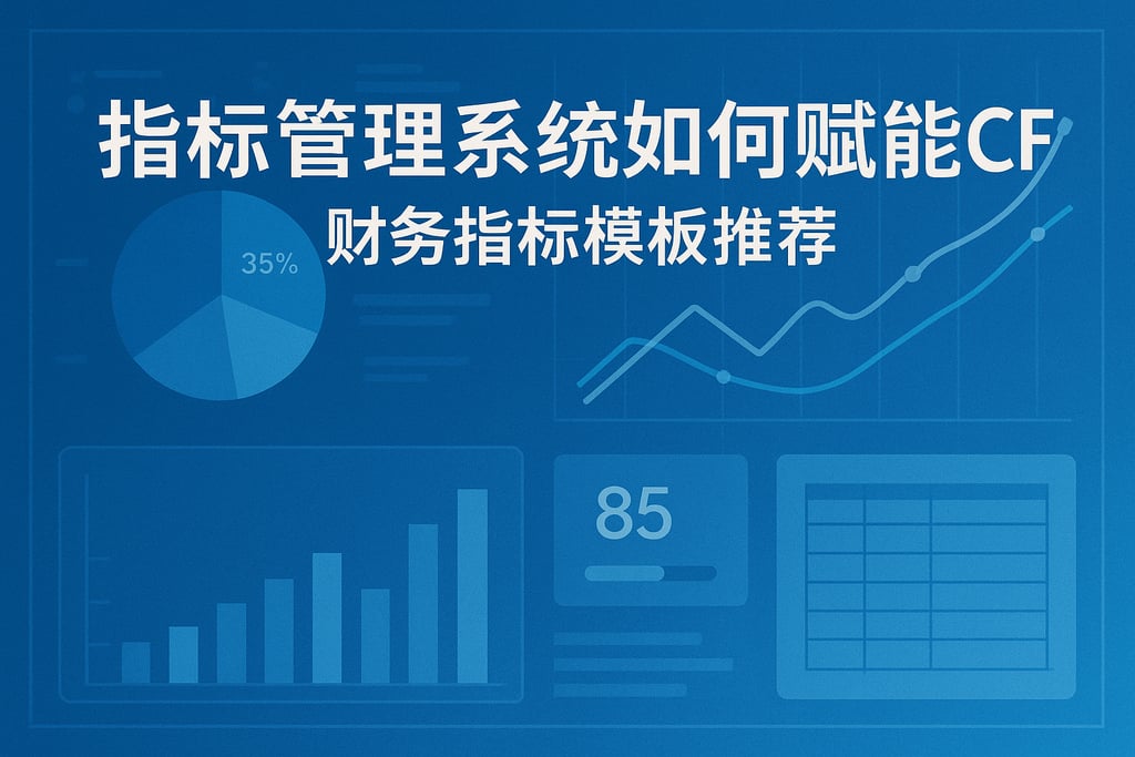 指标管理系统如何赋能CFO？财务指标模板推荐