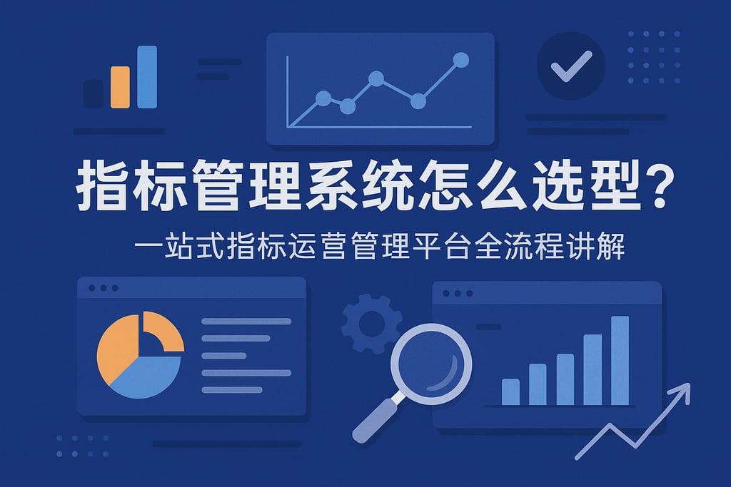 指标管理系统怎么选型？一站式指标运营管理平台全流程讲解