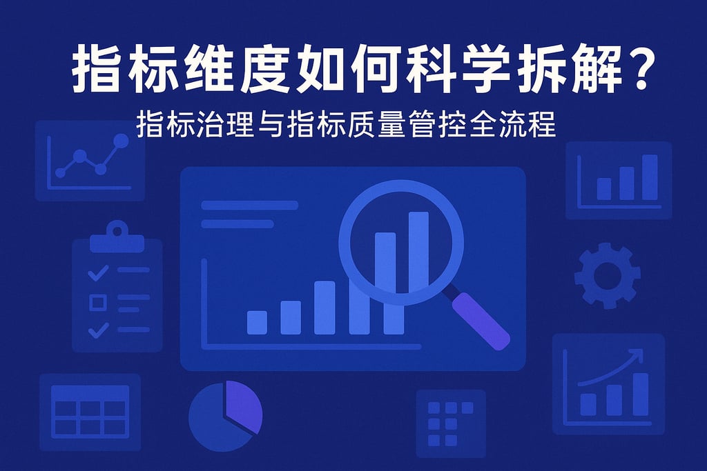 指标维度如何科学拆解？指标治理与指标质量管控全流程