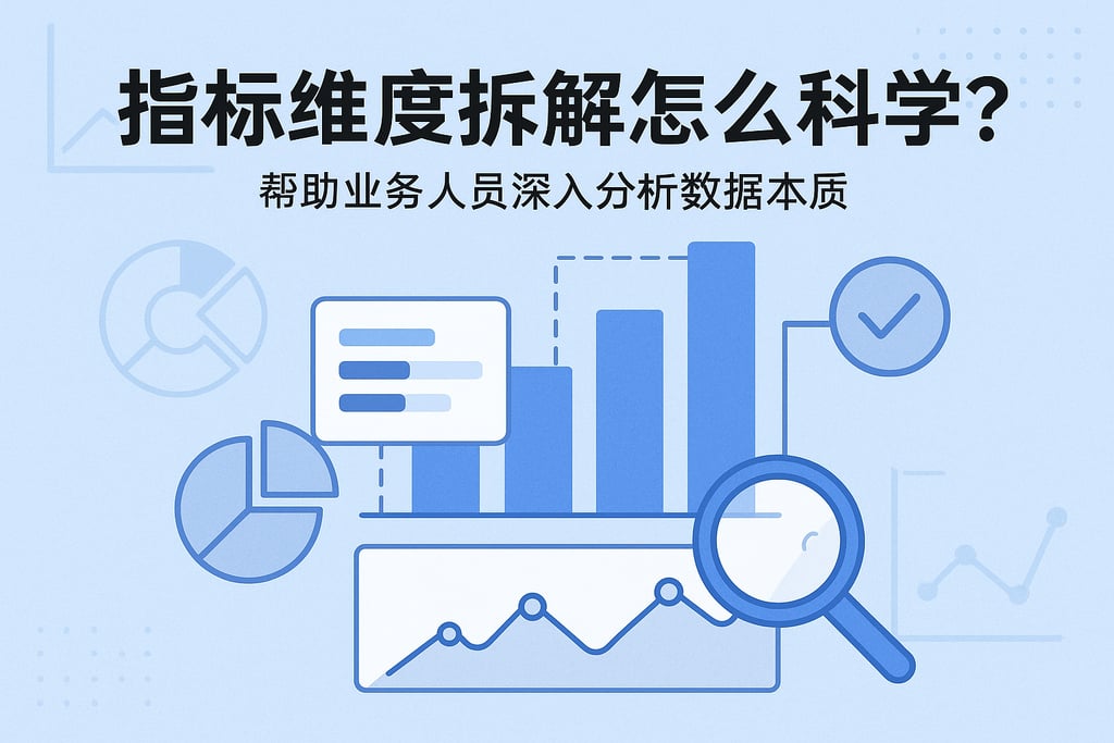 指标维度拆解怎么科学？帮助业务人员深入分析数据本质
