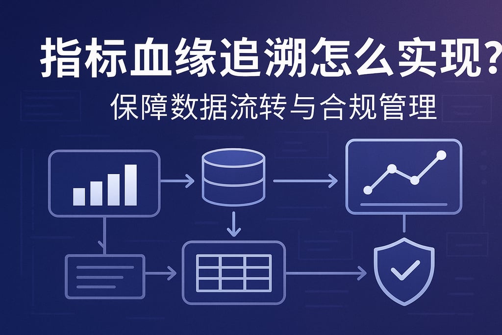 指标血缘追溯怎么实现？保障数据流转与合规管理