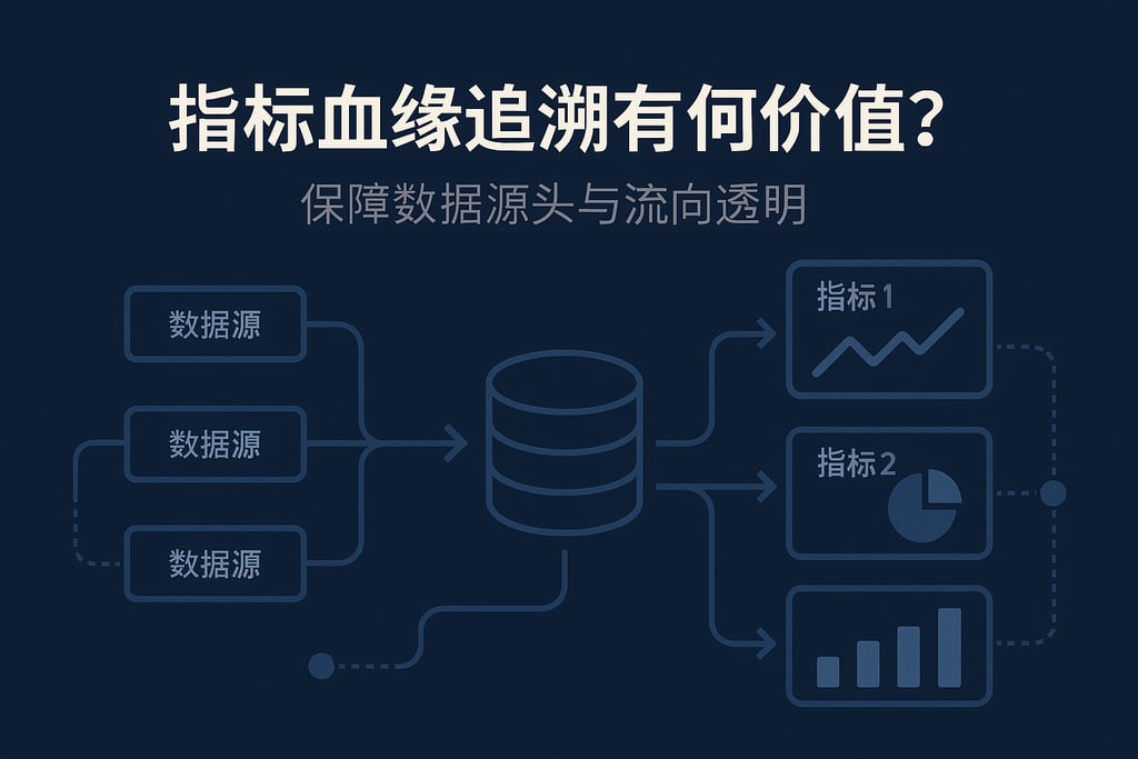 指标血缘追溯有何价值？保障数据源头与流向透明