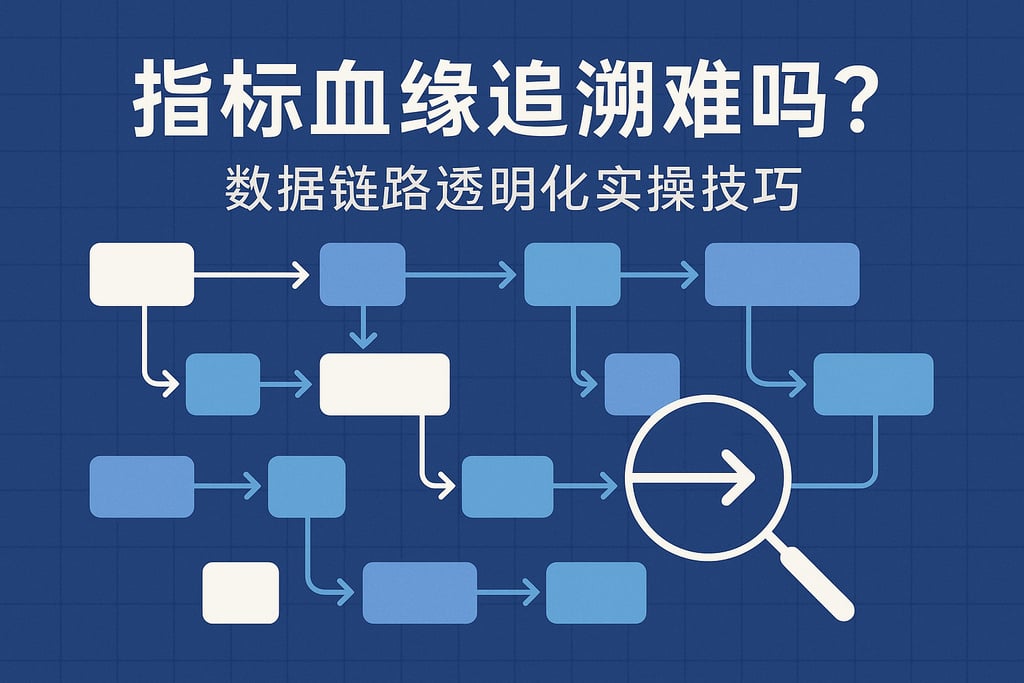 指标血缘追溯难吗？数据链路透明化实操技巧