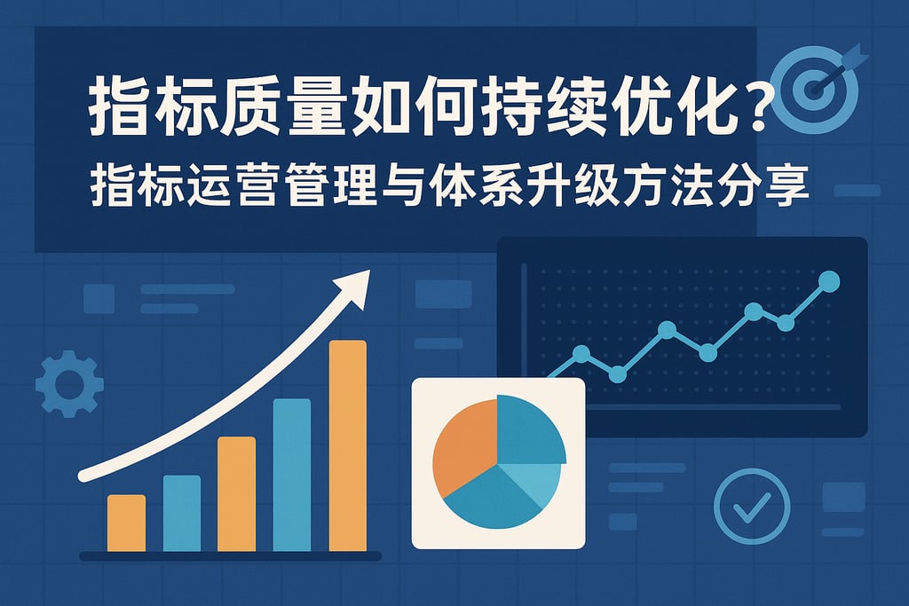 指标质量如何持续优化？指标运营管理与体系升级方法分享