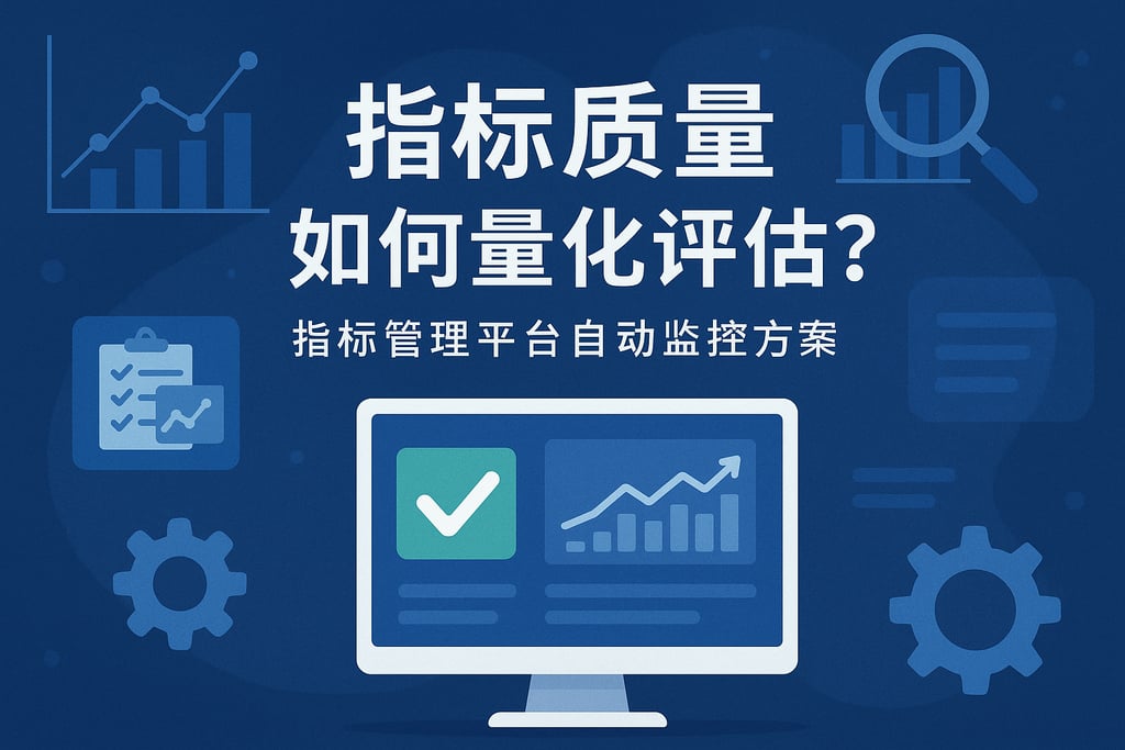 指标质量如何量化评估？指标管理平台自动监控方案