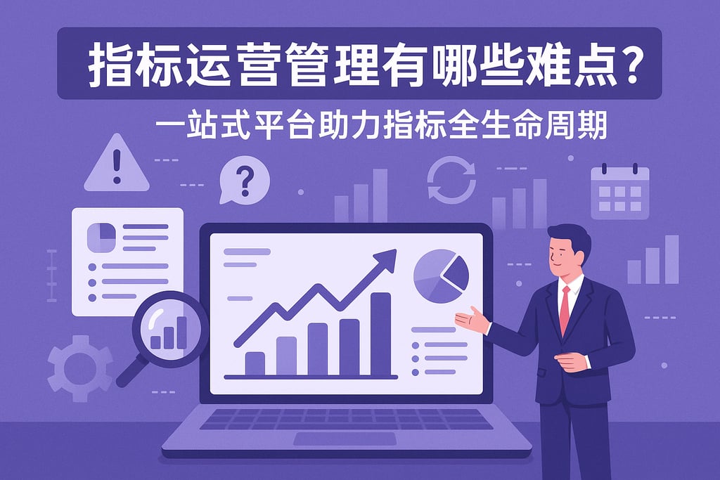 指标运营管理有哪些难点？一站式平台助力指标全生命周期