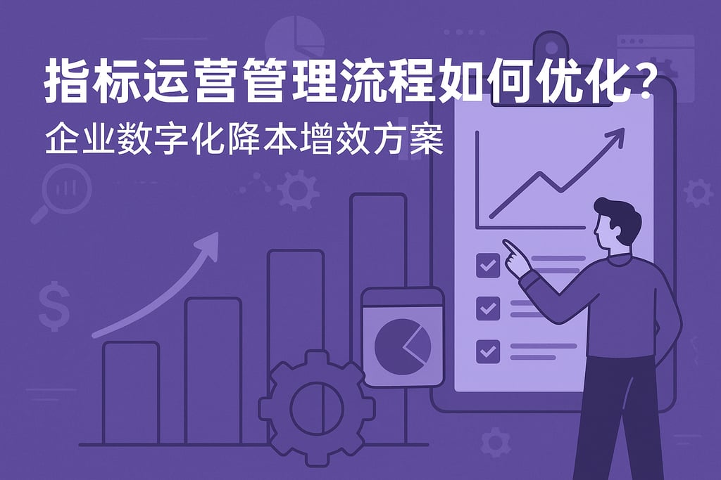 指标运营管理流程如何优化？企业数字化降本增效方案