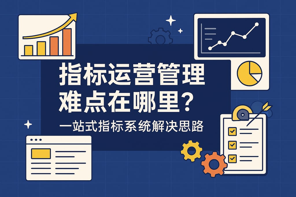 指标运营管理难点在哪里？一站式指标系统解决思路