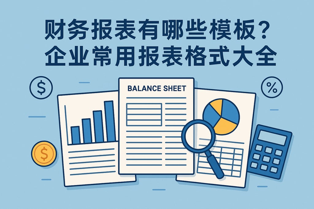 财务报表有哪些模板?企业常用报表格式大全 - FineBI数据分析知识库