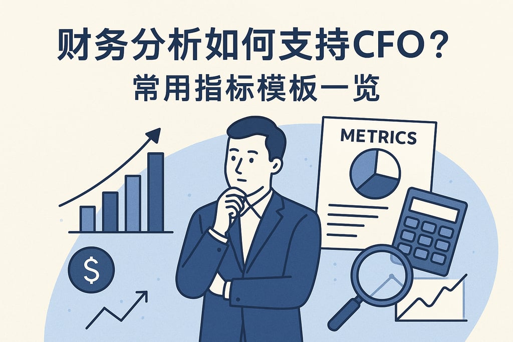 财务分析如何支持CFO？常用指标模板一览