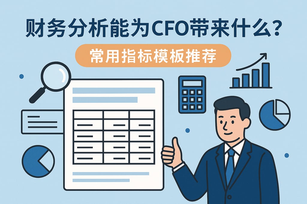 财务分析能为CFO带来什么？常用指标模板推荐