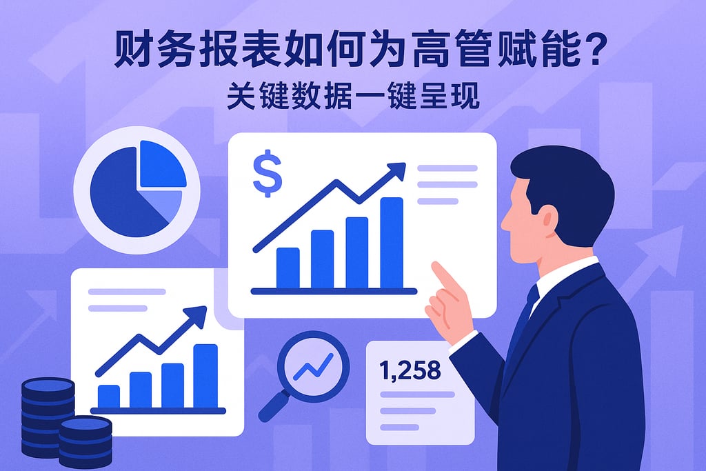 财务报表如何为高管赋能？关键数据一键呈现