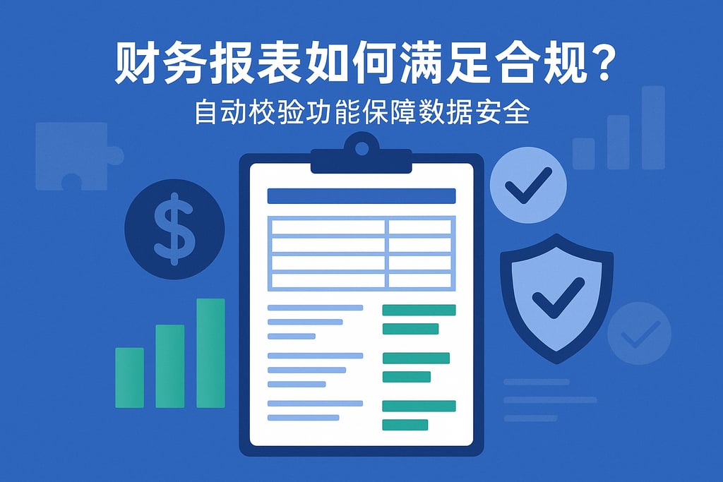 财务报表如何满足合规？自动校验功能保障数据安全