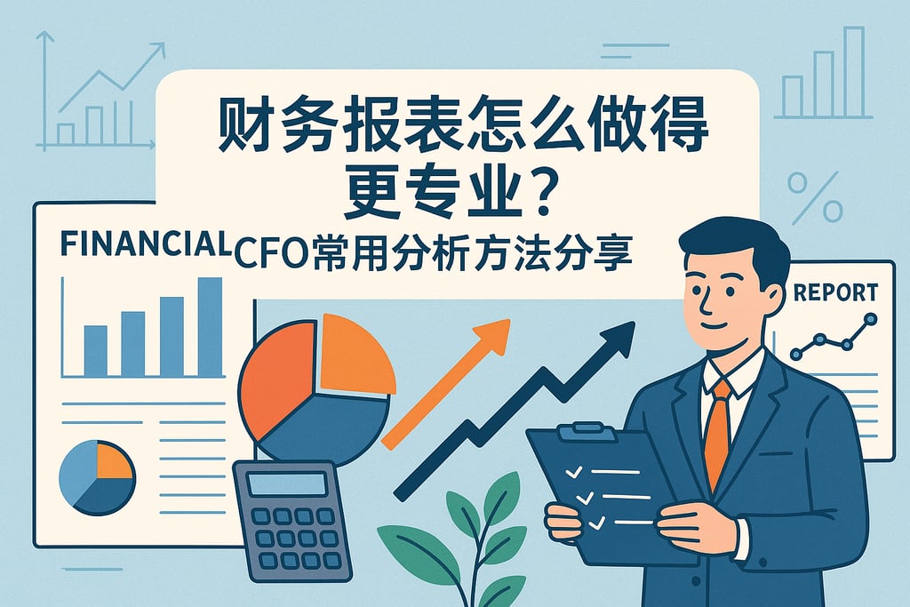 财务报表怎么做得更专业？CFO常用分析方法分享