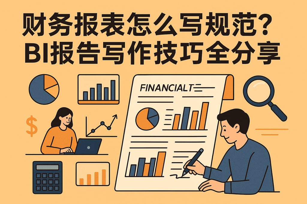 财务报表怎么写规范？BI报告写作技巧全分享