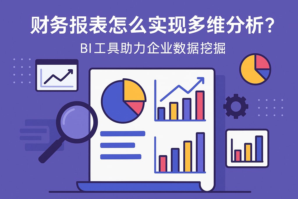 财务报表怎么实现多维分析？BI工具助力企业数据挖掘
