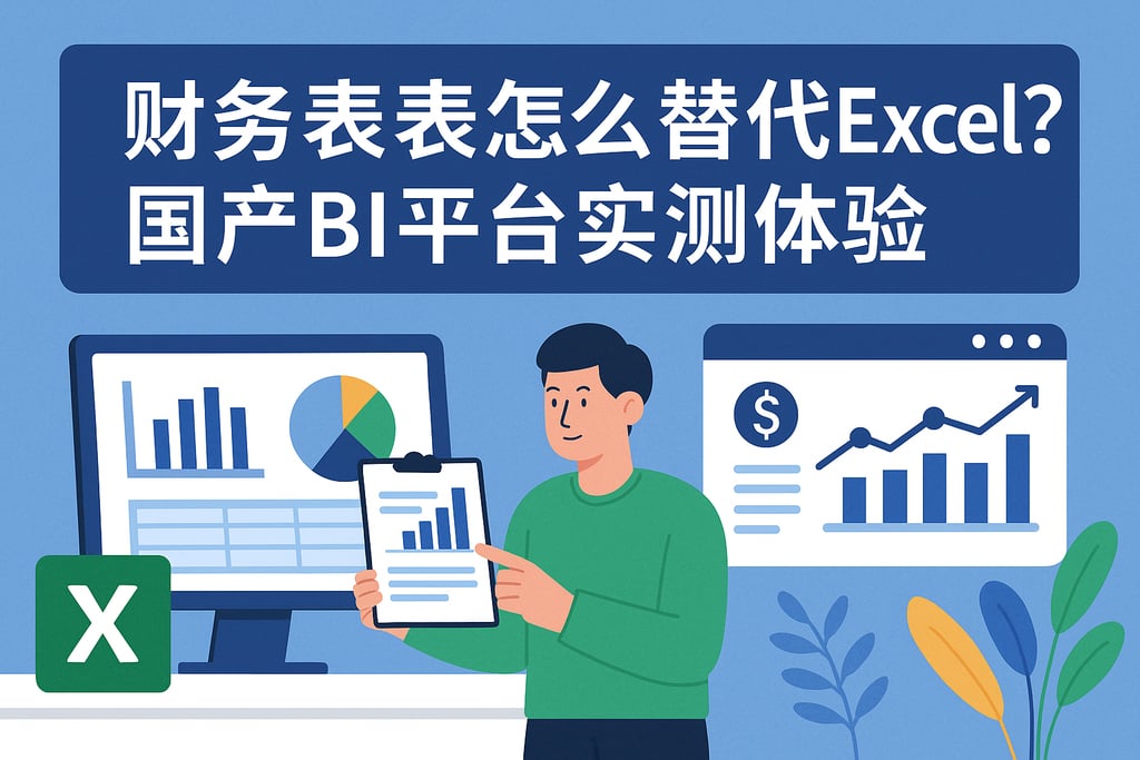 财务报表怎么替代Excel？国产BI平台实测体验