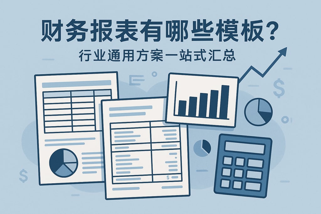 财务报表有哪些模板？行业通用方案一站式汇总