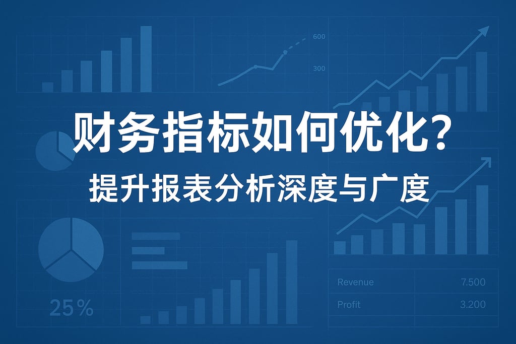 财务指标如何优化？提升报表分析深度与广度