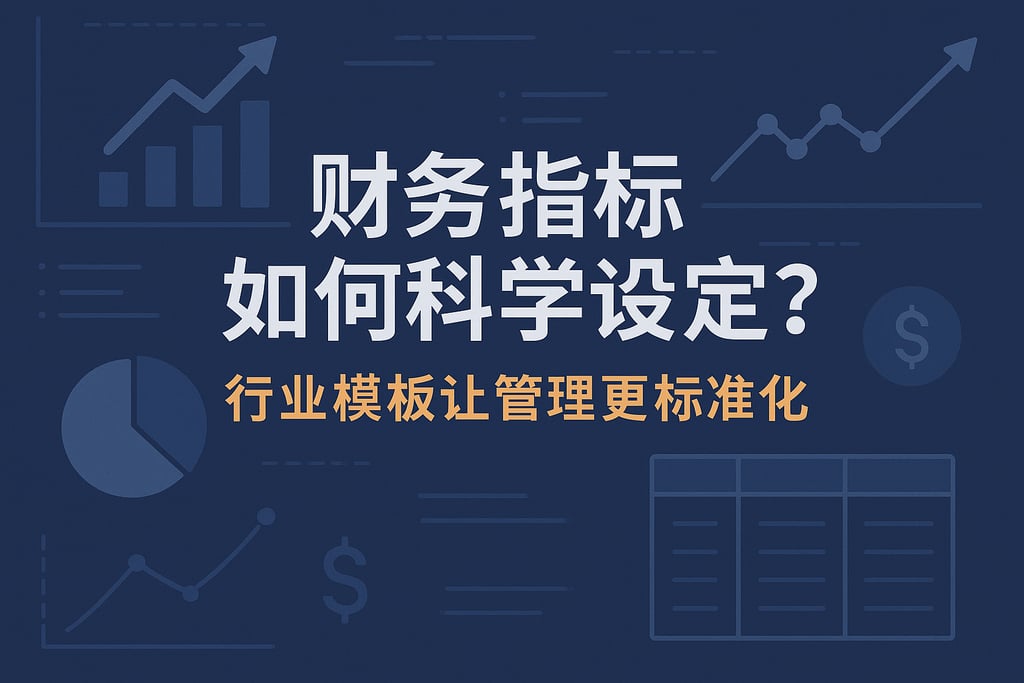 财务指标如何科学设定？行业模板让管理更标准化