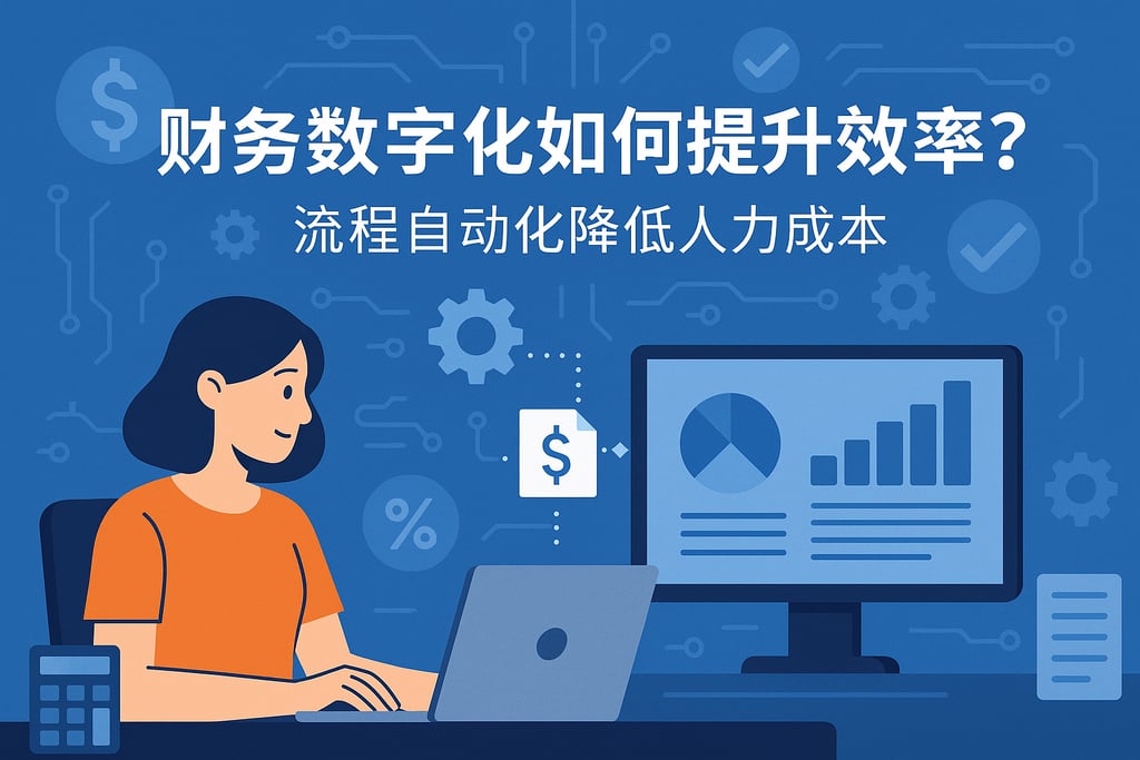 财务数字化如何提升效率？流程自动化降低人力成本