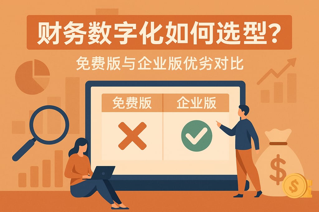 财务数字化如何选型？免费版与企业版优劣对比