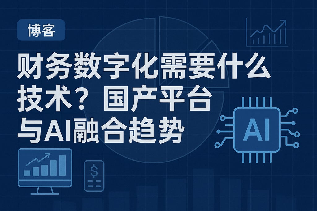 财务数字化需要什么技术？国产平台与AI融合趋势