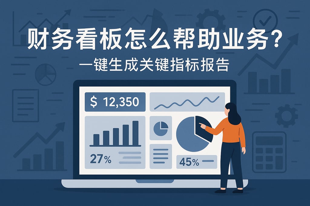 财务看板怎么帮助业务？一键生成关键指标报告