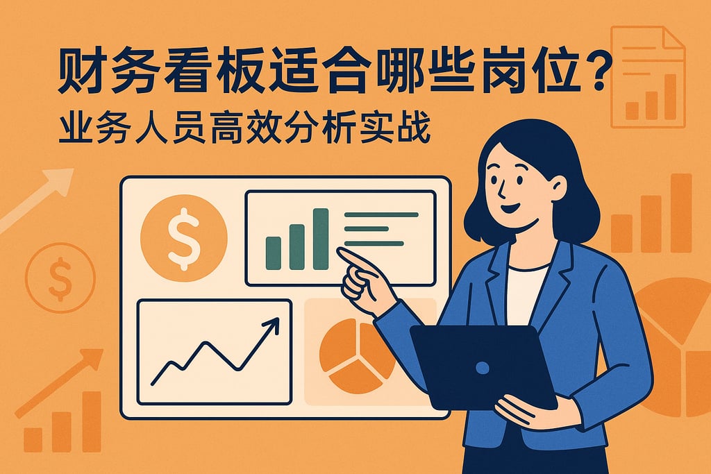 财务看板适合哪些岗位？业务人员高效分析实战