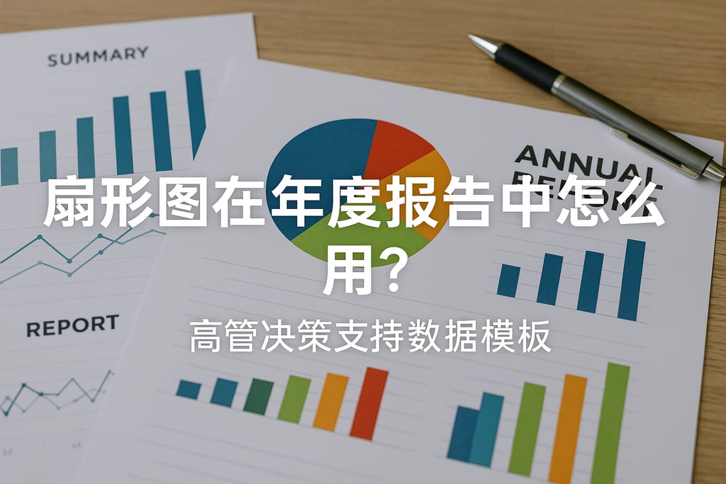 扇形图在年度报告中怎么用？高管决策支持数据模板