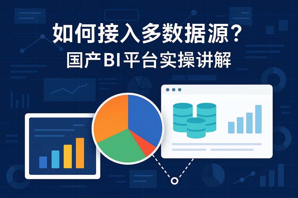 扇形图如何接入多数据源？国产BI平台实操讲解