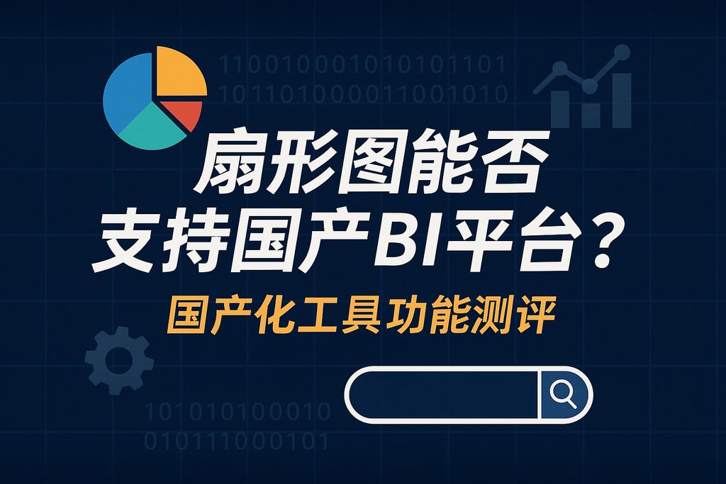 扇形图能否支持国产BI平台？国产化工具功能测评