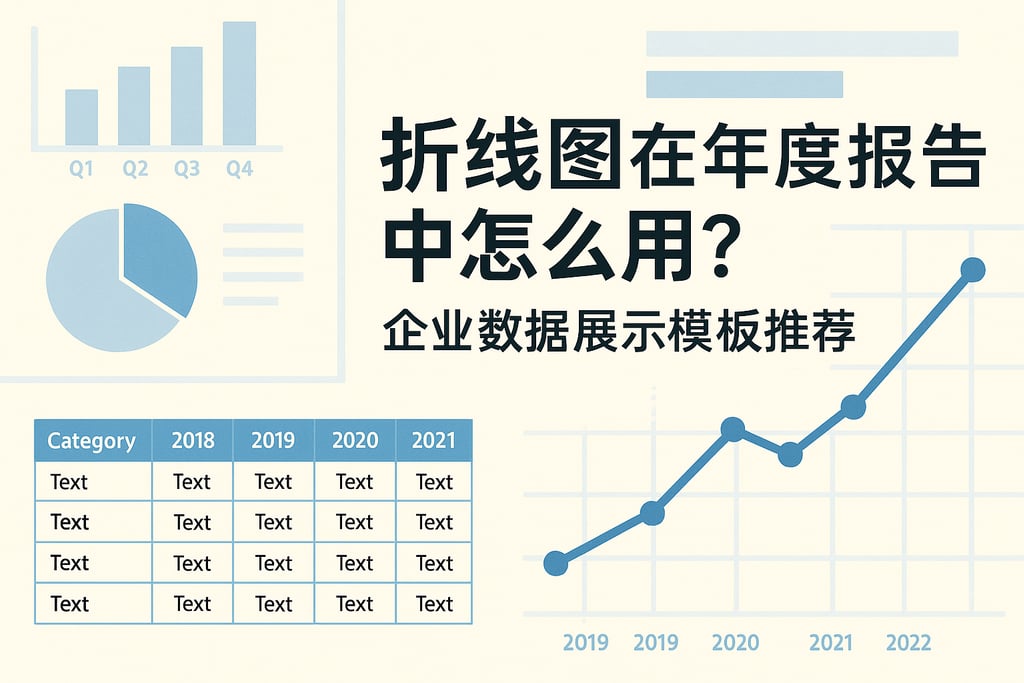 折线图在年度报告中怎么用？企业数据展示模板推荐