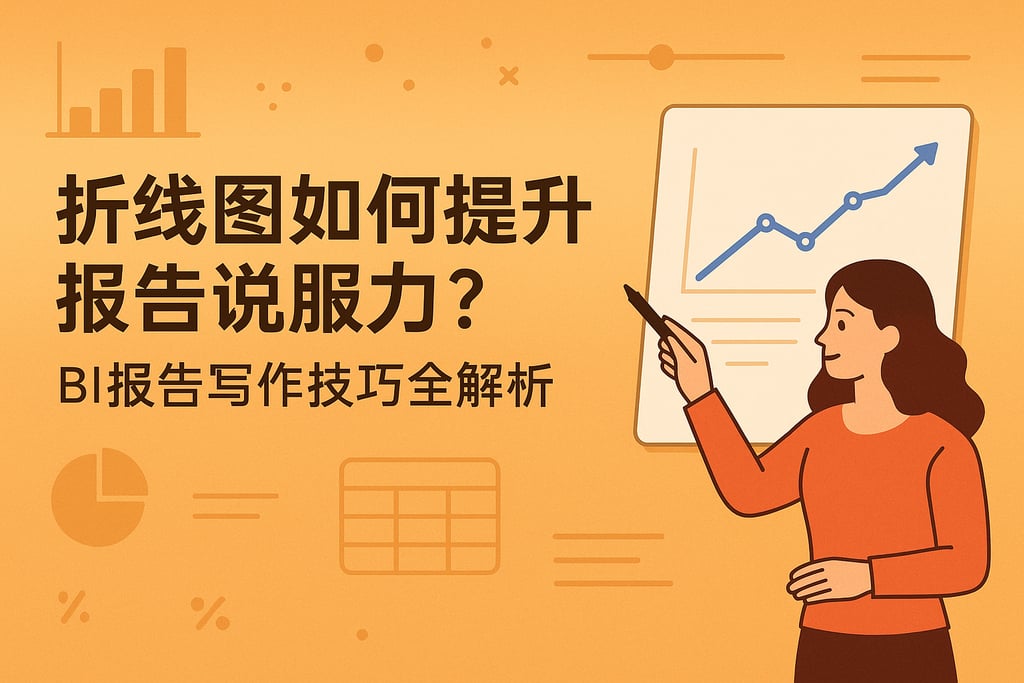 折线图如何提升报告说服力？BI报告写作技巧全解析