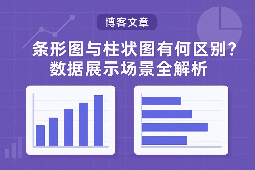 条形图与柱状图有何区别？数据展示场景全解析
