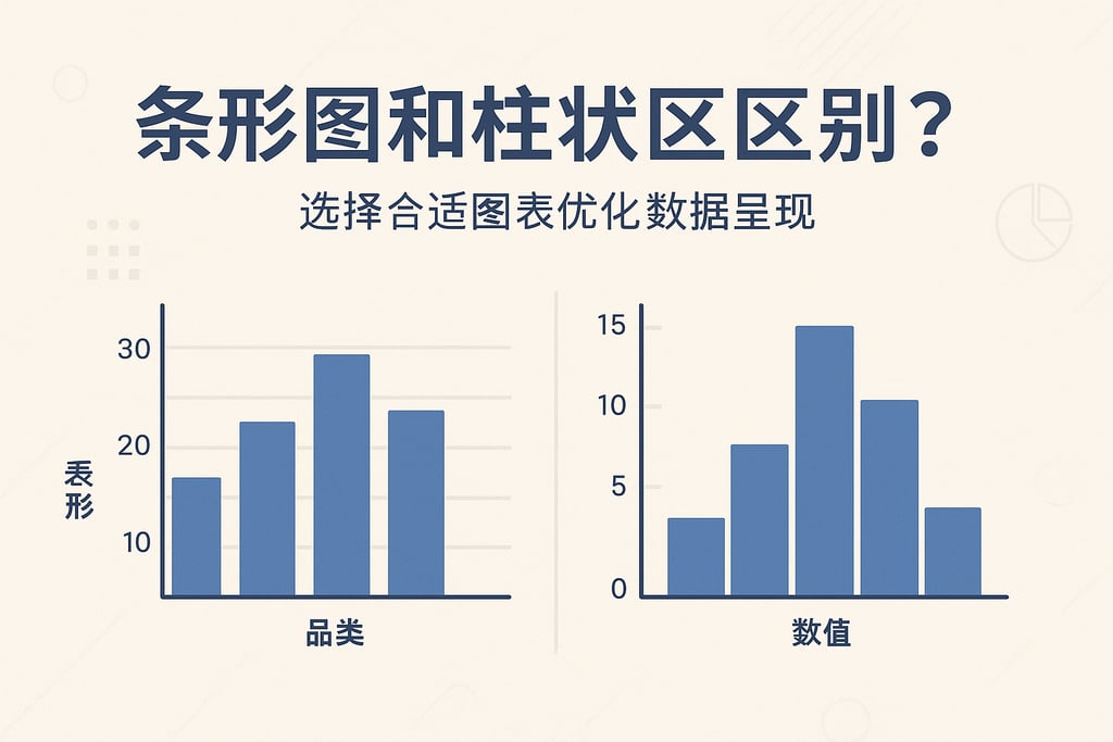 条形图和柱状图区别？选择合适图表优化数据呈现