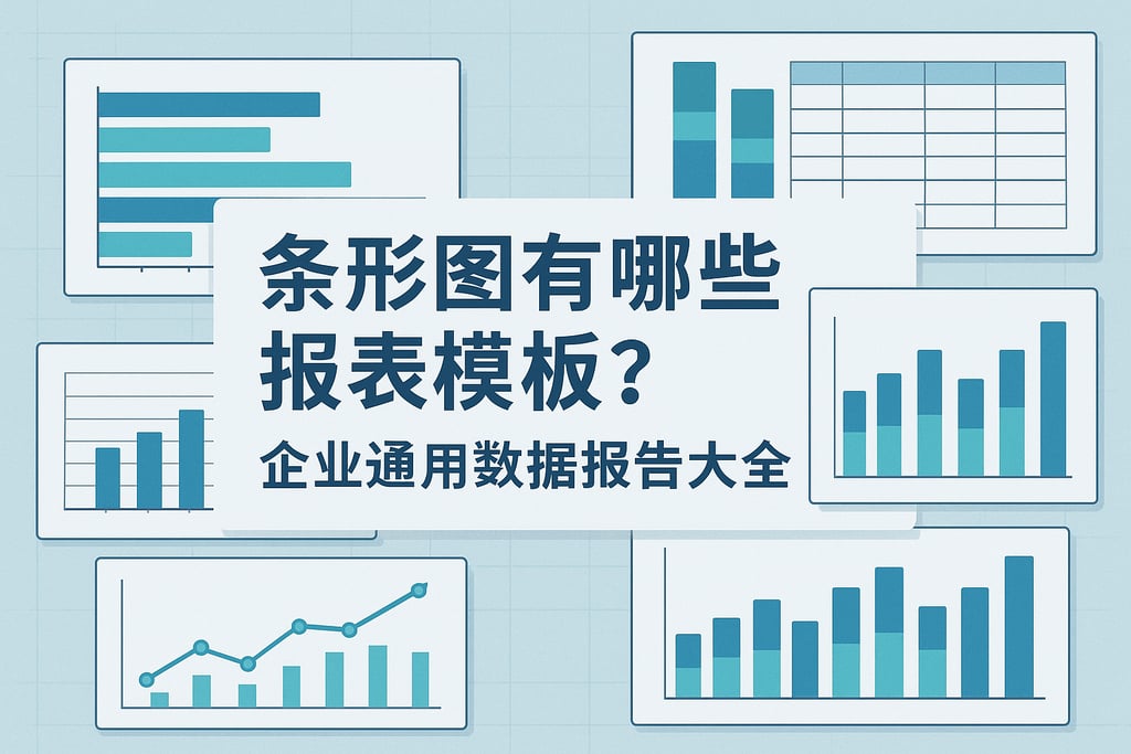 条形图有哪些报表模板？企业通用数据报告大全