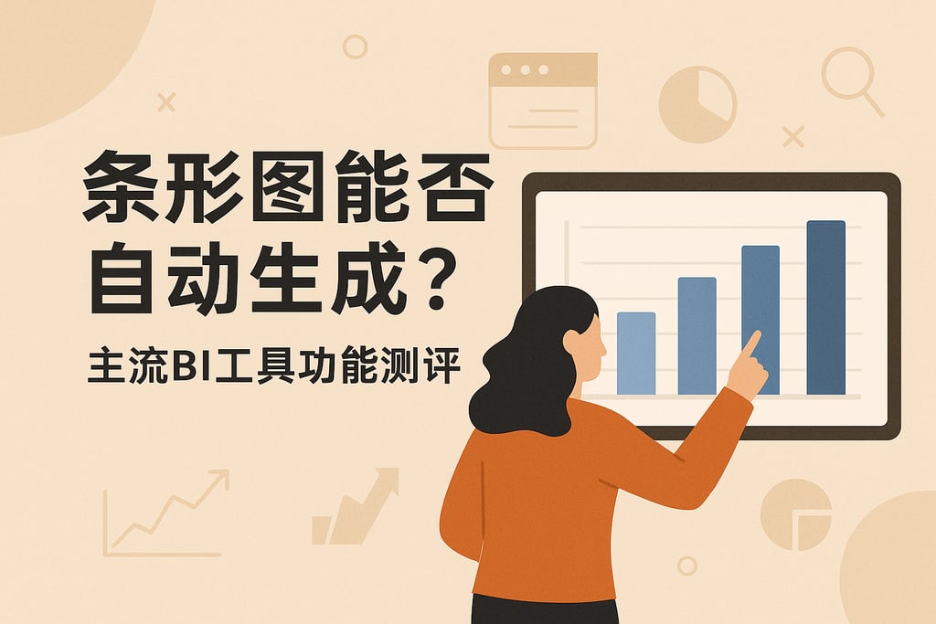 条形图能否自动生成？主流BI工具功能测评