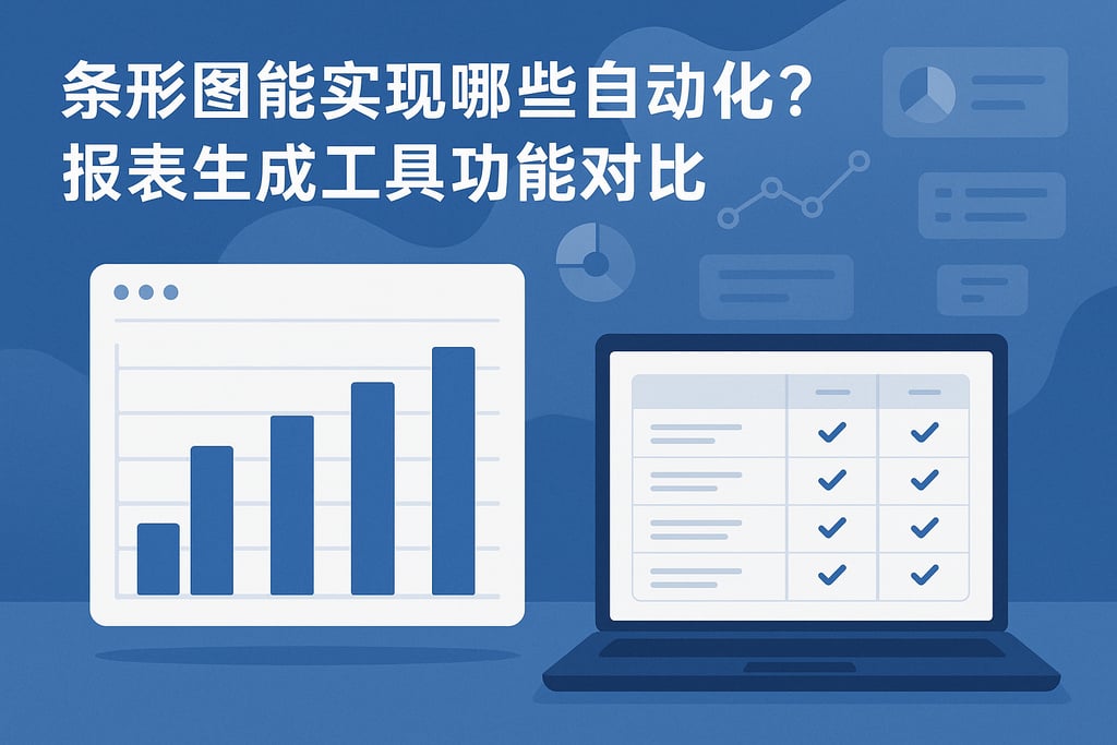 条形图能实现哪些自动化？报表生成工具功能对比