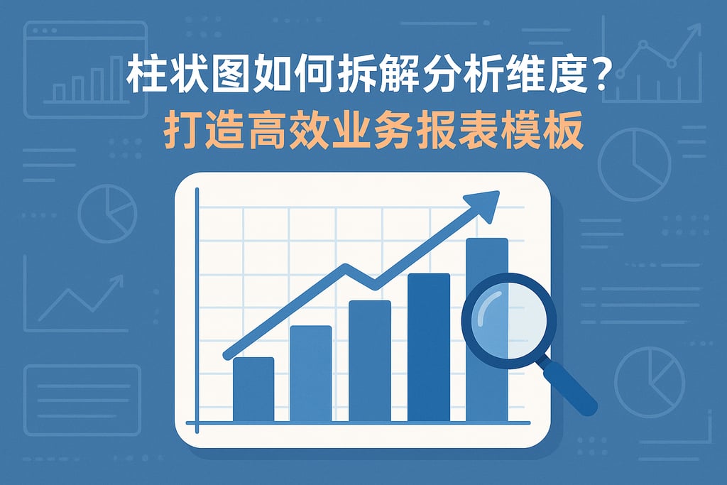 柱状图如何拆解分析维度？打造高效业务报表模板