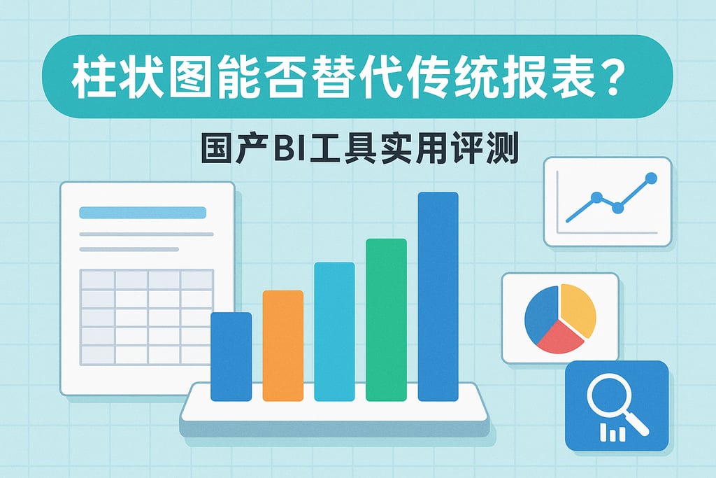 柱状图能否替代传统报表？国产BI工具实用评测