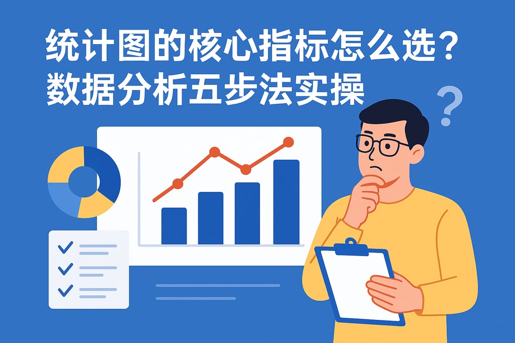 统计图的核心指标怎么选？数据分析五步法实操